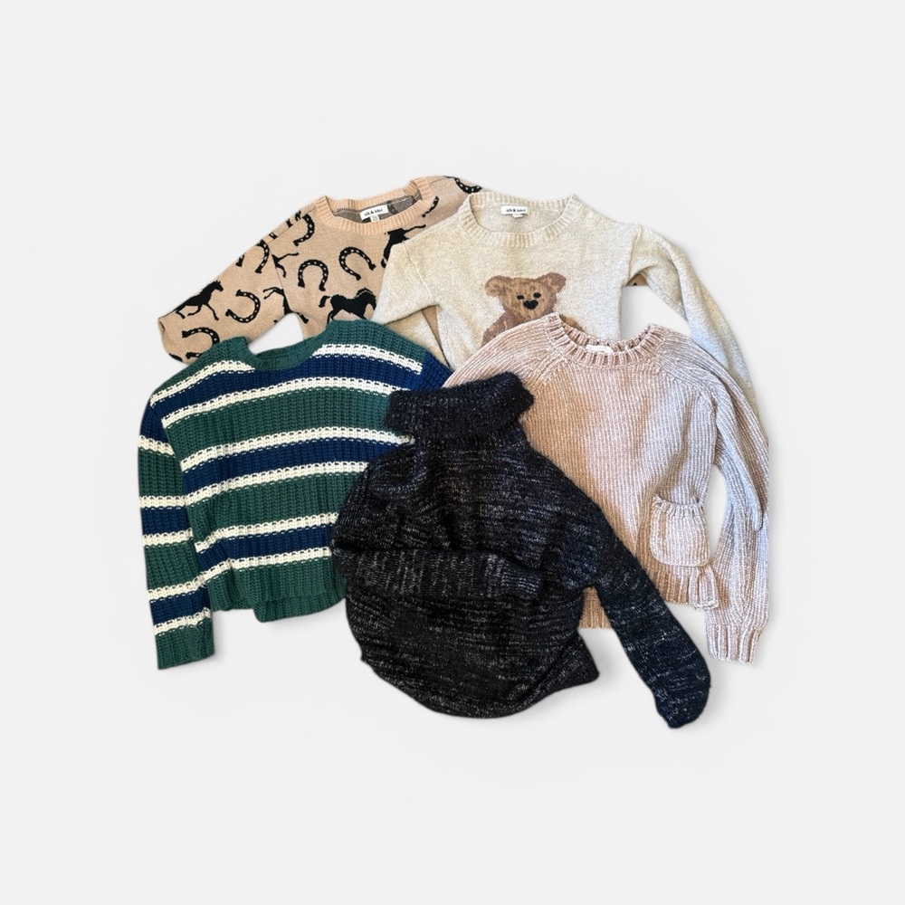 Girls Cozy Mixed Sweater Bundle